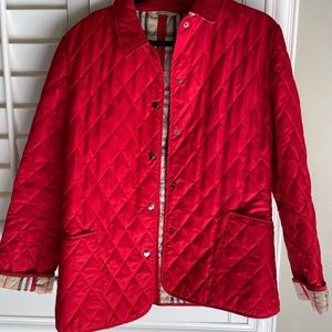 Burberry Quilted Red Jacket